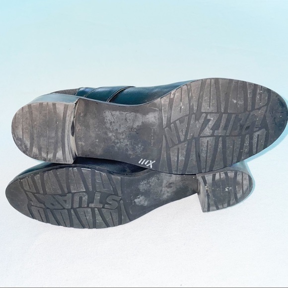 Stuart Weitzman Black Genuine Leather Chelsea Boots - Picture 3 of 5